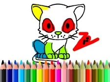 BTS Cat Coloring game background
