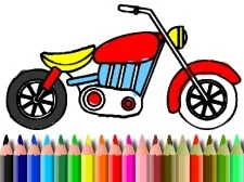 BTS Motorbike Coloring game background