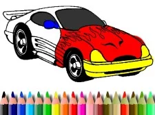BTS Muscle Car Coloring game background