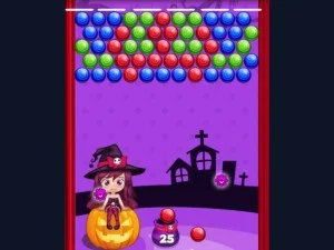 Bubble Shooter Halloween game background