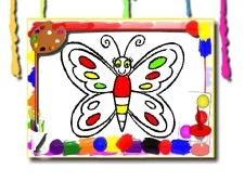 Butterfly Coloring Book game background
