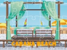 Cabana Beach Jigsaw game background