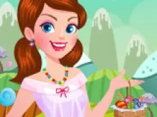 Candy Girl Dressup game background