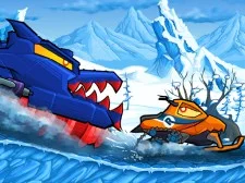 Car Eats Car: Winter Adventure game background