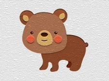 Cartoon Bear Puzzle game background