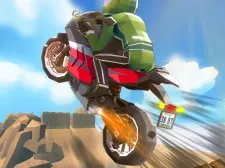 Cartoon Moto Stunt game background