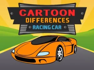 Cartoon Racing Car Differences game background