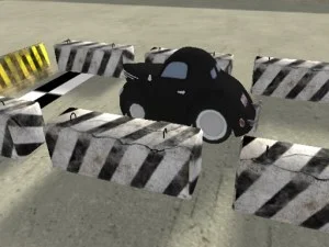 Cartoon Retro Car Parking 2019 game background