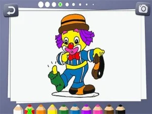 Cartoons coloring game background