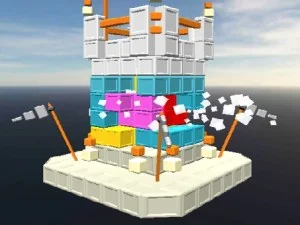 Castle Block Destruction game background
