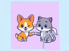 Cats and Dogs Puzzle game background