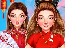 Celebrity Chinese New Year Look game background