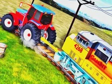 Chained Tractor Towing Train Simulator game background