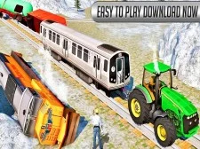 Chained Tractor Towing Train Simulator game background