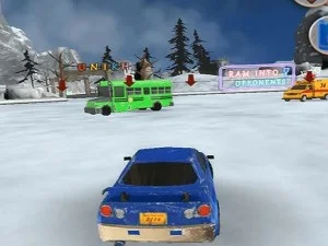 Chasing Car Demolition Crash game background