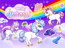 Chibi Unicorn Games for Girls game background