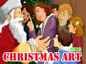 Christmas Art 2019 Puzzle game background