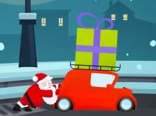 Christmas Cars Match 3 game background