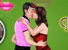 Christmas Eve Kissing game background