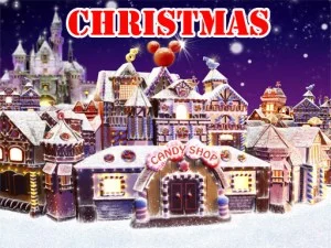 Christmas Fantasy Puzzle game background