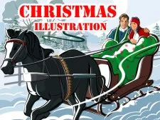 Christmas Illustration Puzzle game background