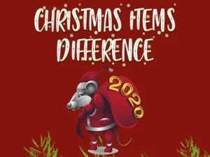 Christmas Items Differences game background