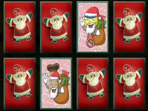 Christmas Mascots Memory game background