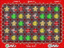 Christmas Number Crunch Rounding game background