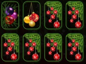 Christmas Ornaments Memory game background