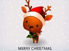 Christmas Reindeer Differences game background