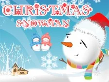 Christmas Snowman Puzzle game background