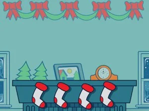 Christmas Stockings Memory game background