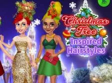 Christmas Tree Inspired Hairstyles game background