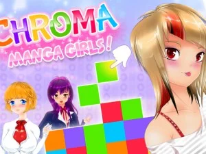 Chroma Manga Girls game background