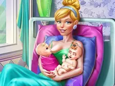 Cinderella Twins Birth game background