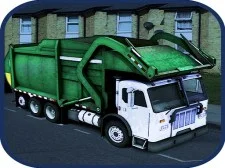 Camion della spazzatura della città