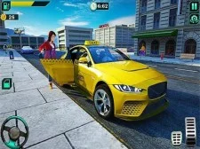 Şehir taksi sürüş simülatörü oyunu 2020