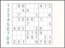 Classic Sudoku Puzzle game background