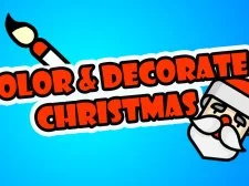 Color and Decorate Christmas game background
