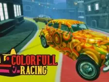 Colorful Racing game background