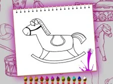 Coloring Book Toy Shop game background