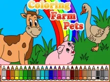 Coloring Farm Pets game background