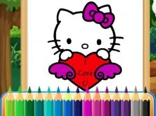 Coloring Kitty game background