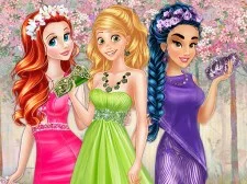 Colors of Spring Princess Gowns game background
