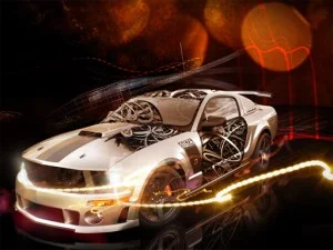 Quebra-cabeça de carros legal game background