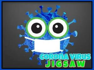 Corona virus jigsaw. game background