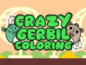 Crazy Gerbil Coloring game background