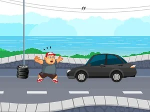 Crazy Road Runner. game background