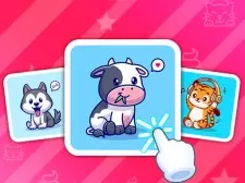 Cute Animal Cards game background