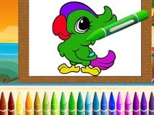 Cute Animals Coloring game background